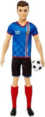 Barbie Careers Ken Fashion Doll & Accessory, Soccer Player w...