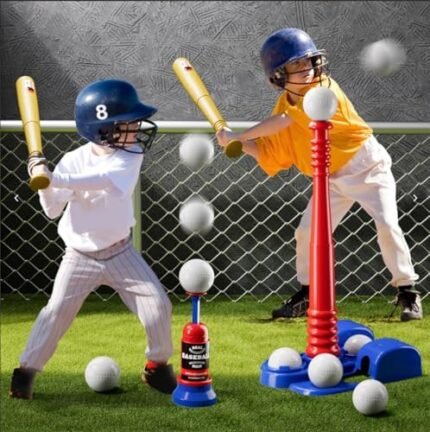 Bennol T Ball Set Toys for Kids 3-5 5-8, Kids Baseball Tee f...