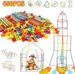 Creative Straw STEM Building Toys 450Pcs Aged for 3-5 5-7 Pr...