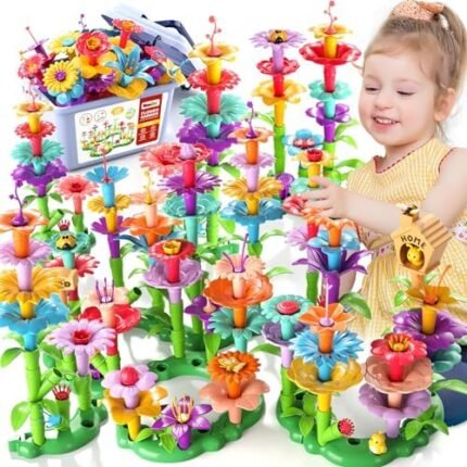 Flower Garden Building Toys for 3 4 5 6 Year Old Girls, Educ...