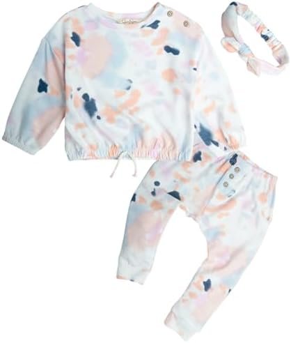 Jessica Simpson Baby Girls' Pants Set - 2 Piece Long Sl...