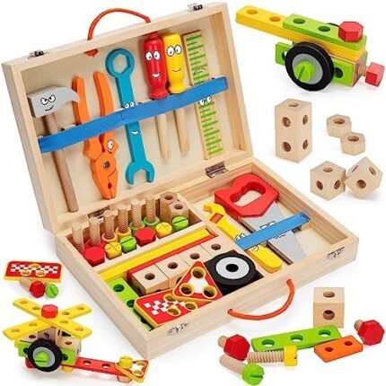 LACCHOUFEE Kids Tool Set Toy, Stem Montessori Toys for 3 4 5...