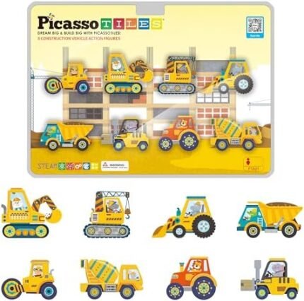 PicassoTiles Magnet Building Tile Blocks Addon 8 Magnetized …