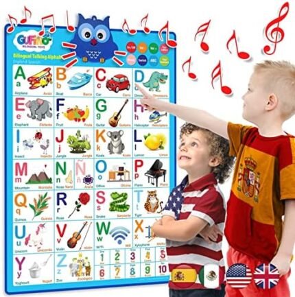 Bilingual Alphabet Learning Toys for Toddlers 2-4 Years...