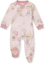 Burt's Bees Baby Girls Footed One-Piece Pajamas, Sleep ...