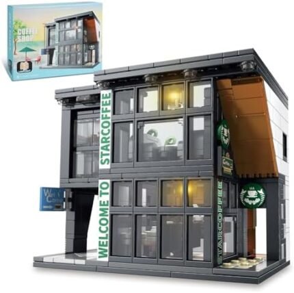 City Coffee House Architecture Building Blocks Set for Adult...