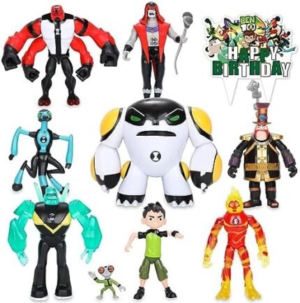 Figures Based on Ben Action Figures - 9PCS Toys Anime Charac...