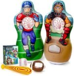 Inflatable Double-Sided Baseball & Football Target Set - Blo...