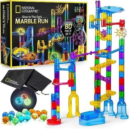 NATIONAL GEOGRAPHIC Glowing Marble Run – Construction Set wi...