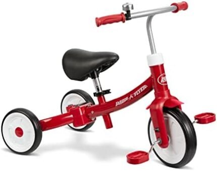 Radio Flyer Triple Play Trike, Toddler Tricycle, Balance Bik…