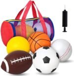 Shindel Sports Balls with Bag, 5 Pcs Inflatable Balls Includ...