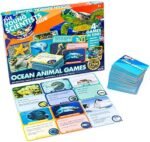 The Young Scientist Ocean Animal Card Games, 4 Card Games in...