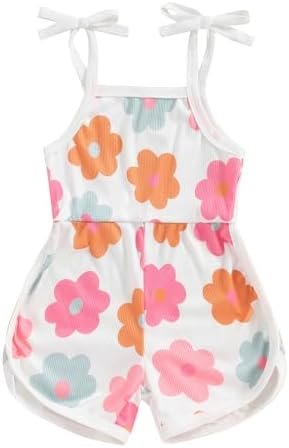 WZTYYDS Toddler Baby Girl Summer Clothes Floral Romper ...