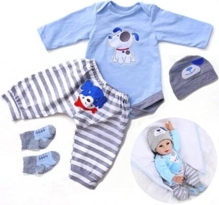 scnbom Reborn Baby Dolls boy Clothes for 17-24inch Newb…